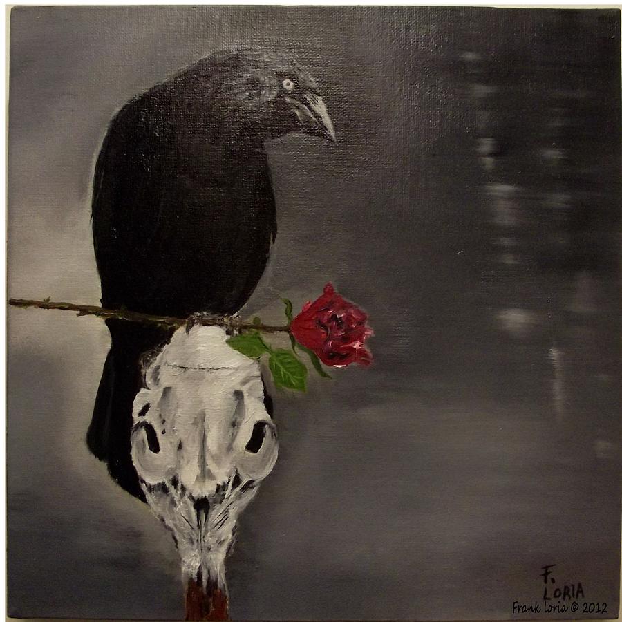Raven Painting - Absence  by Frank Loria