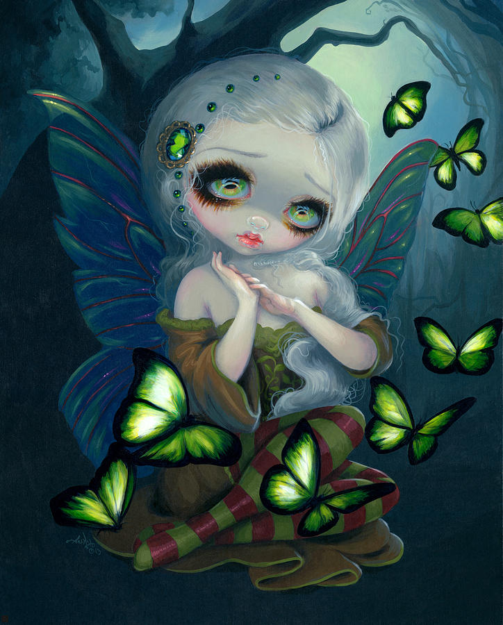 Absinthe Butterflies. by Jasmine Becket-Griffith Painting by ArtFi ...