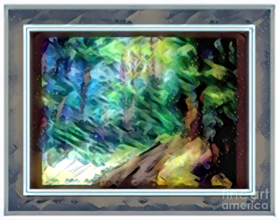 Abstact Woods Digital Art by Shirley Moravec