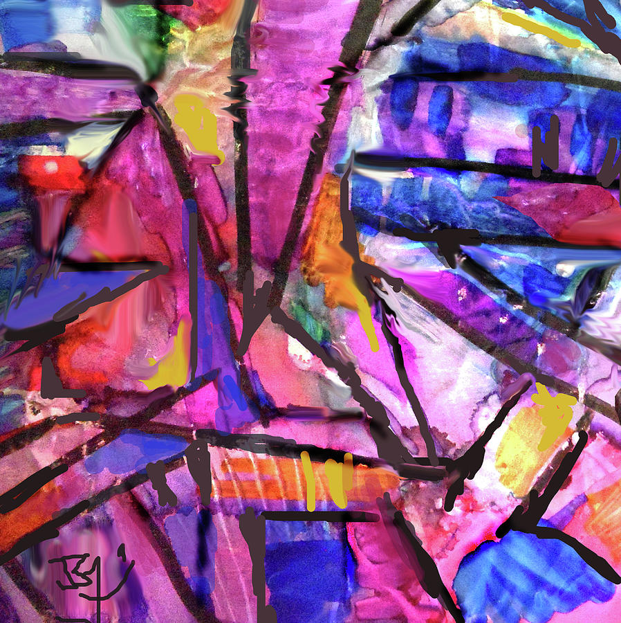 Abstract 11-2021 Painting by Jean Batzell Fitzgerald