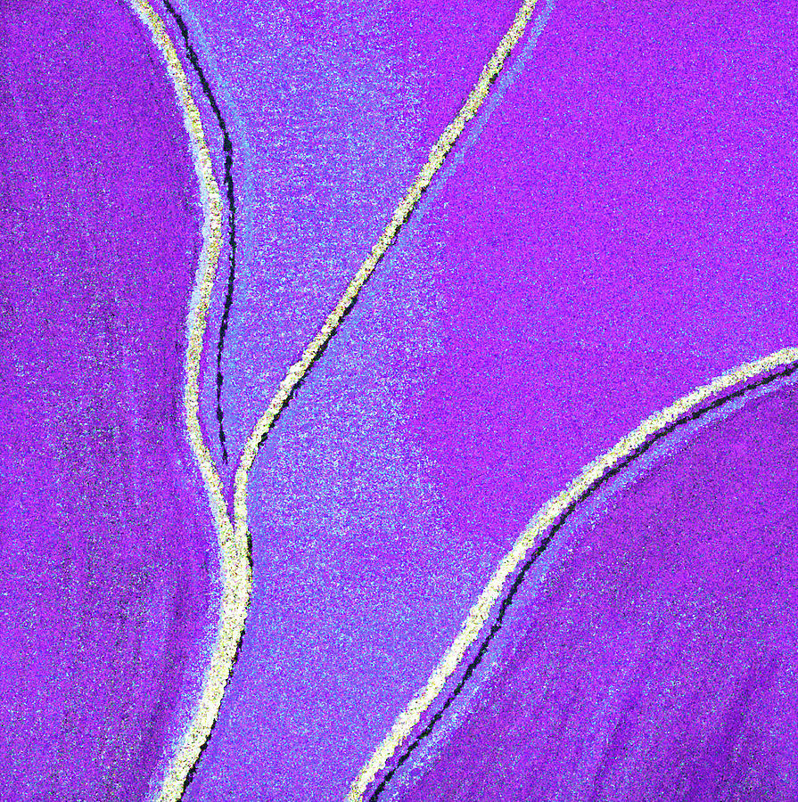 Abstract 1222 Purple Painting by Corinne Carroll