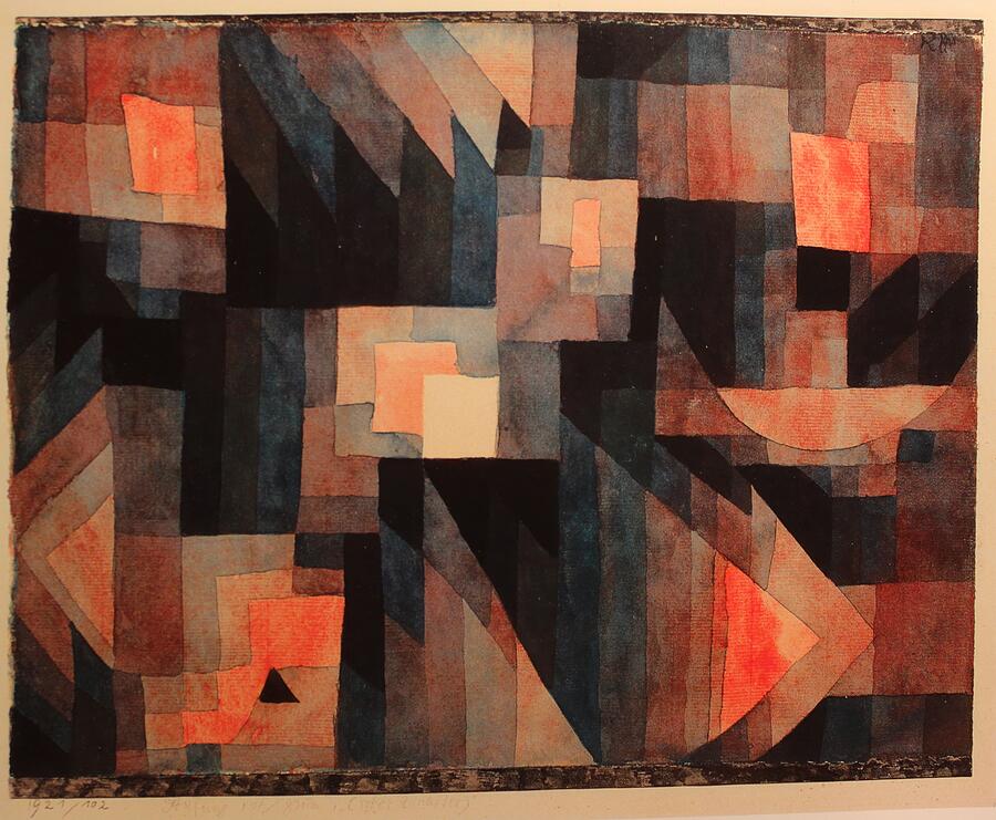 Abstract 1921 Painting by Paul Klee Abstract 1921 Painting by Paul Klee