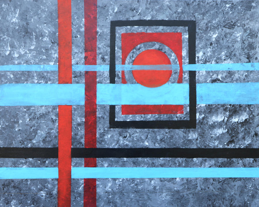 Abstract Painting - Geometric 42 by Alicia Maury