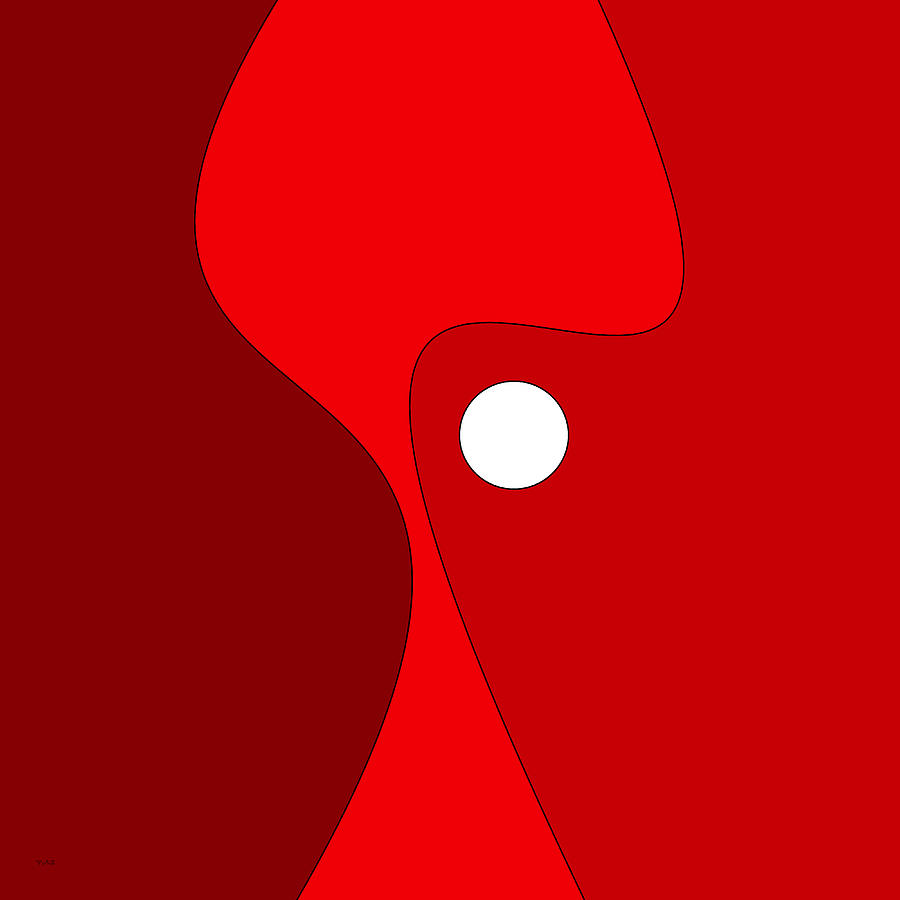 Abstract 57 in Red Digital Art by Val Arie