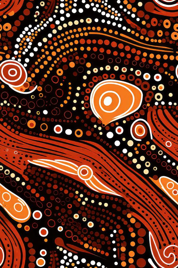 Abstract Aboriginal Art Digital Art