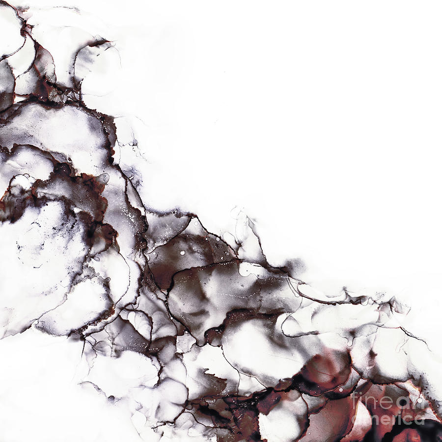 Abstract alcohol in background in smokey black, red and rust tones Photograph by Jane Rix
