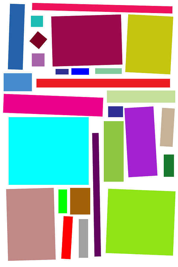 abstract art color panels 4 by Ahmet Asar Digital Art by Celestial Images Fine Art America