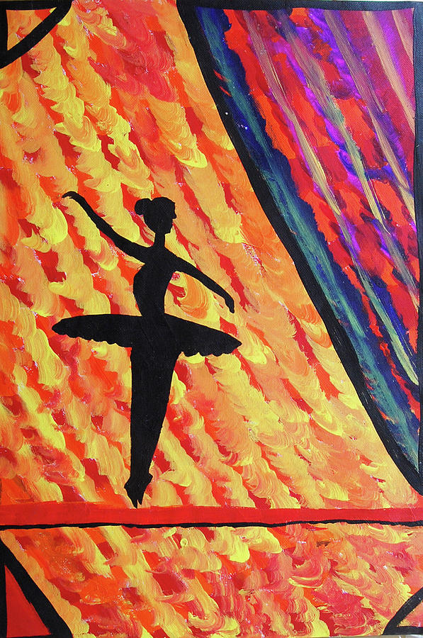 Abstract Art of dancing lady Painting by Najmuddin Kachwala - Fine Art ...