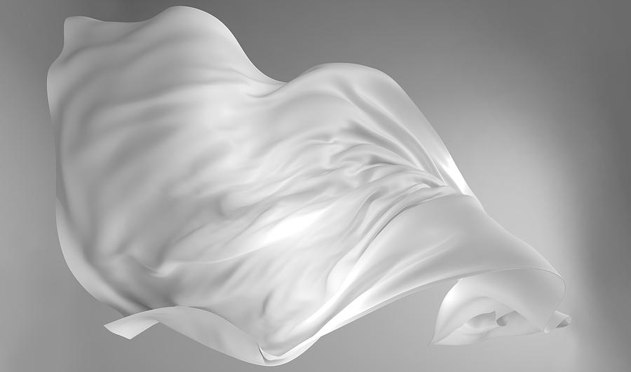 abstract background cloth fluttering 3D Drawing by Elena_Is