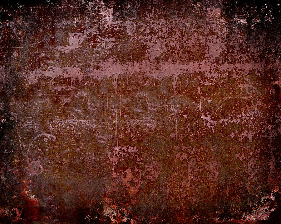Abstract Background Scratched Rusty Surface Photograph by Andrei_Sikorskii