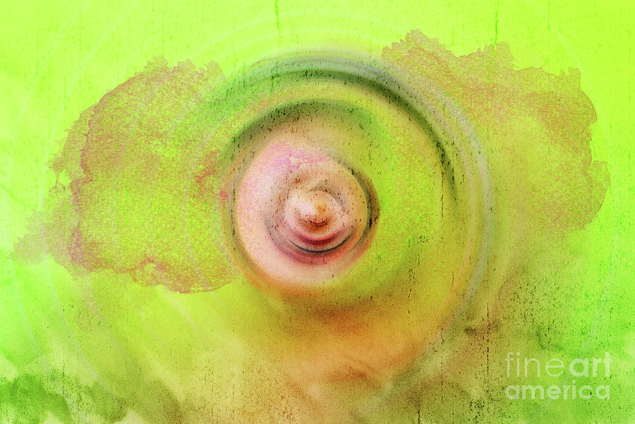 Abstract background with concentric circles flowing from the cen Photograph by Joaquin Corbalan