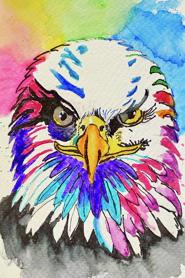 Abstract Bald Eagle Painting by Melissa Oltman - Fine Art America