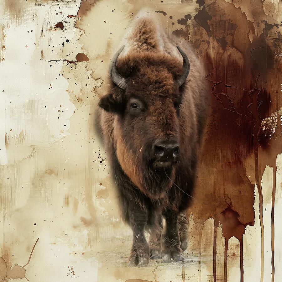 Abstract Bison Photograph by Jai Johnson Abstract Bison Photograph by Jai Johnson