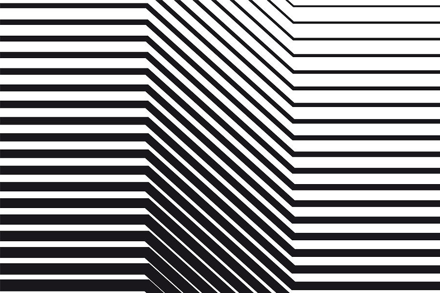 Abstract black and white op art background Drawing by Dimitris66