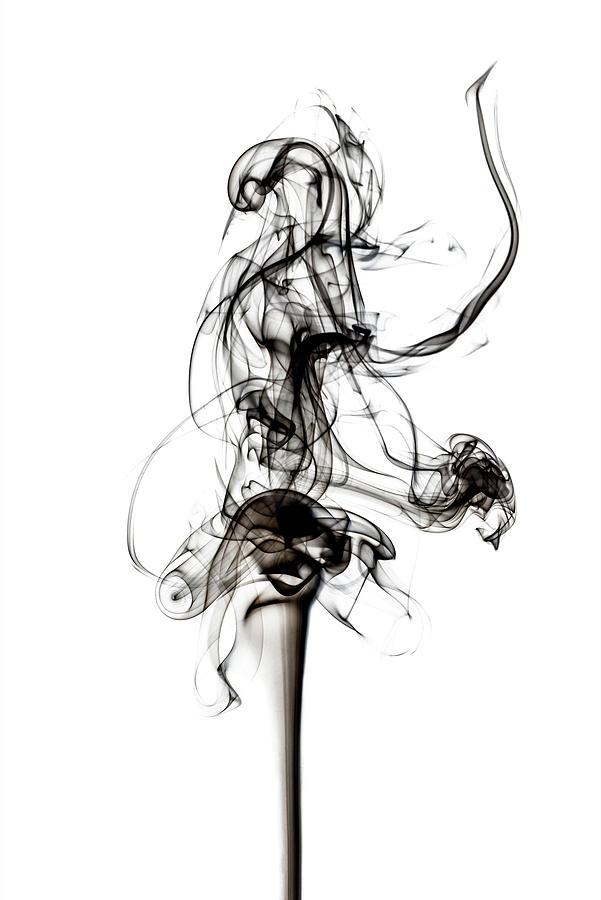 Abstract Black Smoke - Prima Ballerina Photograph by Philippe HUGONNARD