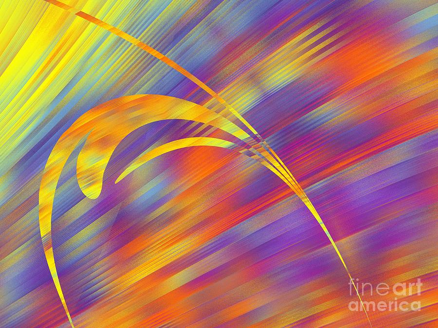 Abstract Blade Of Grass Digital Art