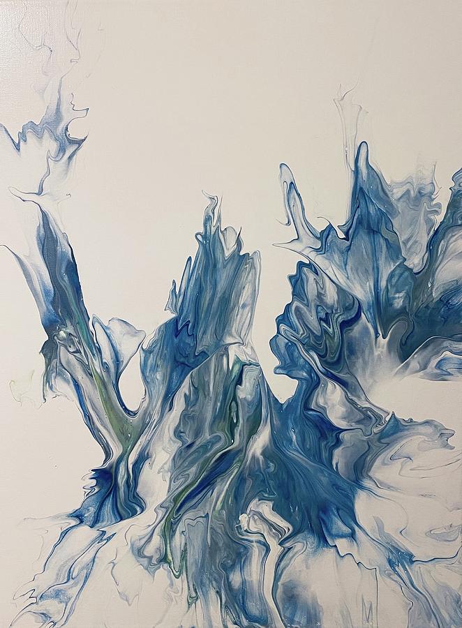 Abstract Bloom Painting by Robin Smith