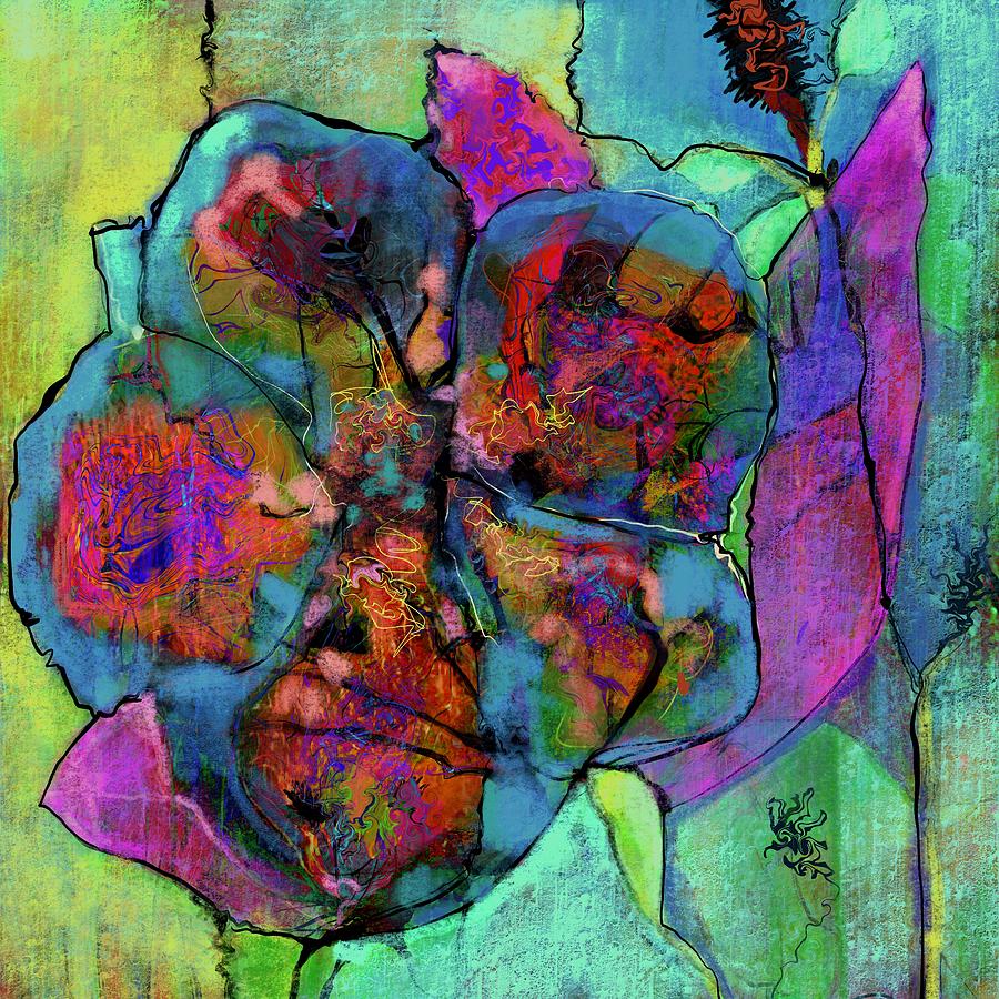 Abstract Bloom Digital Art by Suki Michelle