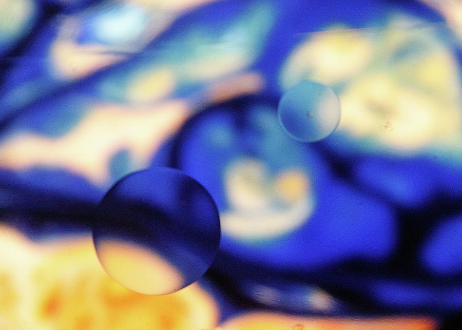 Abstract Blue and Yellow Photograph by Amelia Pearn