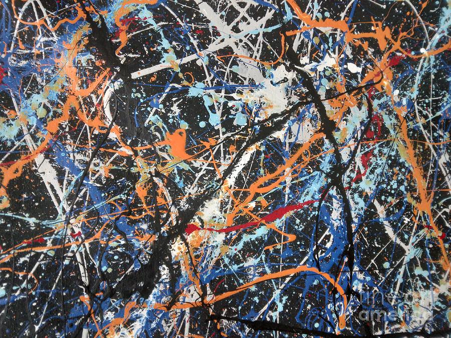 Abstract Blue Painting by Pollock - Fine Art America