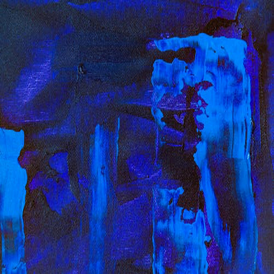 Abstract blue Poster nostalgia Painting by Alexander Lauren | Fine Art ...