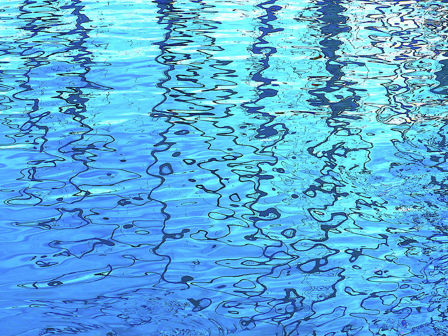 Abstract Blue Water Ripples Photograph by Kathrin Poersch