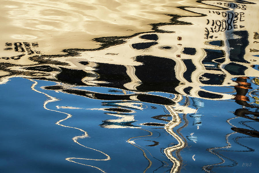 Abstract Boat Reflection VII Color Photograph by David Gordon