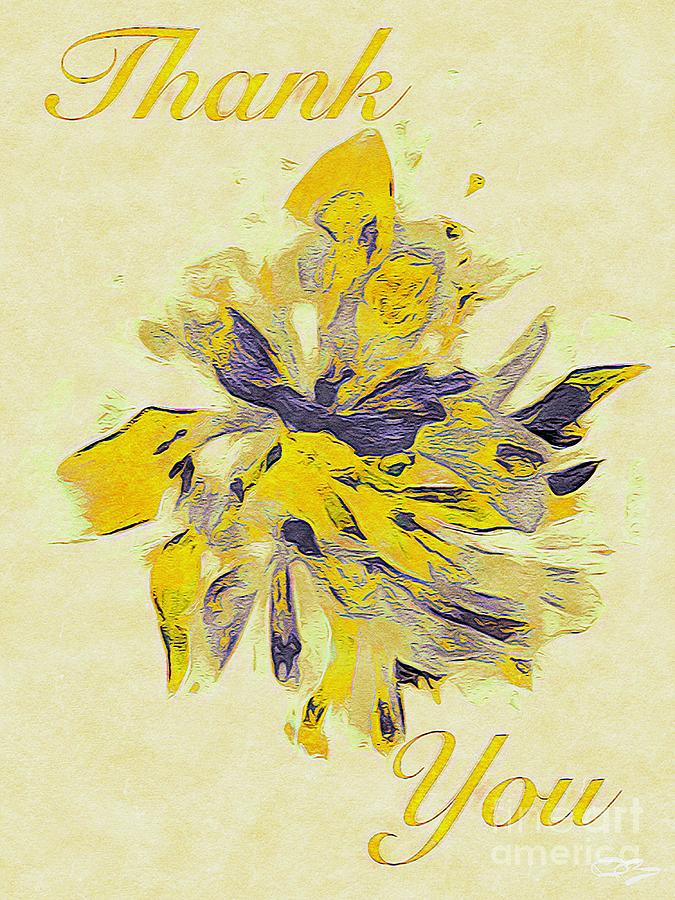 Abstract Botanical Greeting Card Collection 0014 Digital Art
