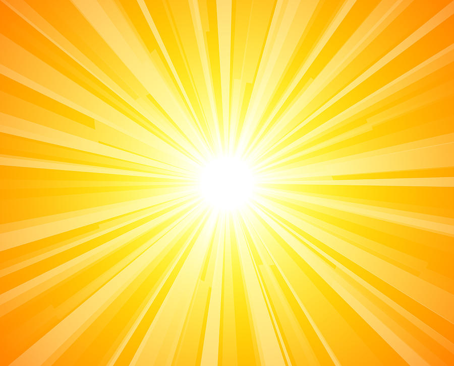 Abstract Bright yellow sun rays background Drawing by Enjoynz