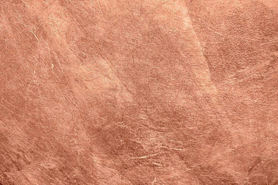 Abstract Brushed Copper Surface Metallic Texture. Retro Background Drawing