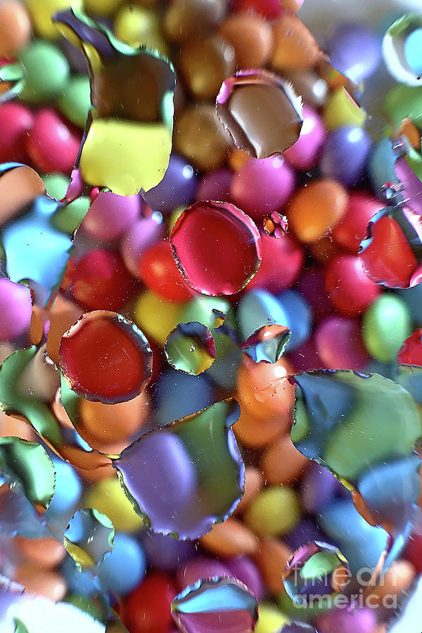 Abstract bubbles Photograph by Marina Usmanskaya