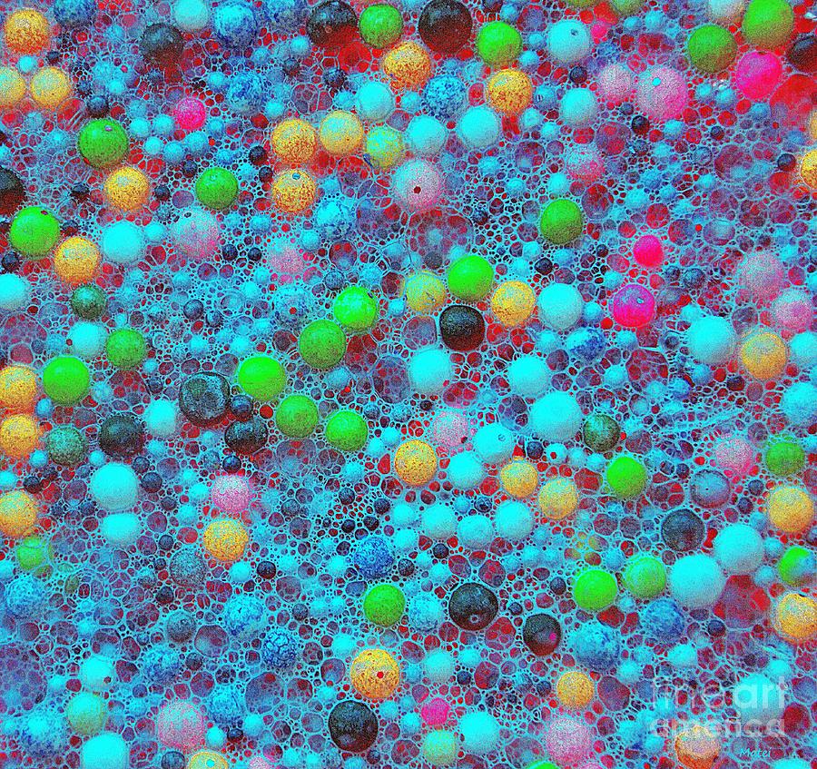 Abstract Bubbles On Color Dance Photograph by Ramona Matei