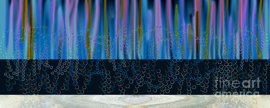 Abstract - Bubbling Up Digital Art by Kae Cheatham