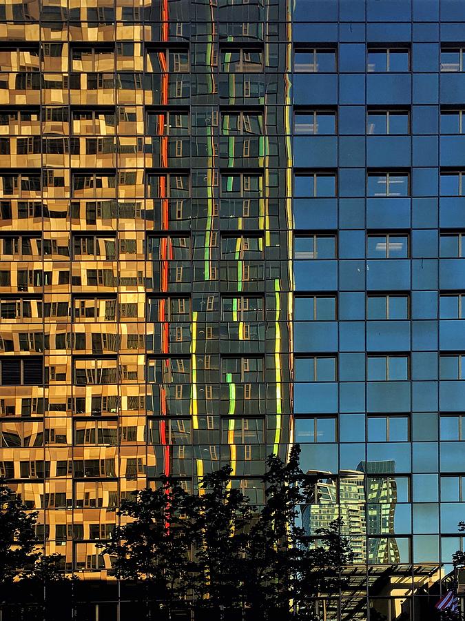 Building Reflection  Photograph by Jerry Abbott