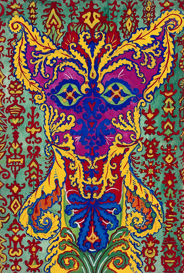Abstract Cat Painting by Louis Wain Poster Painting by Bailey Watson