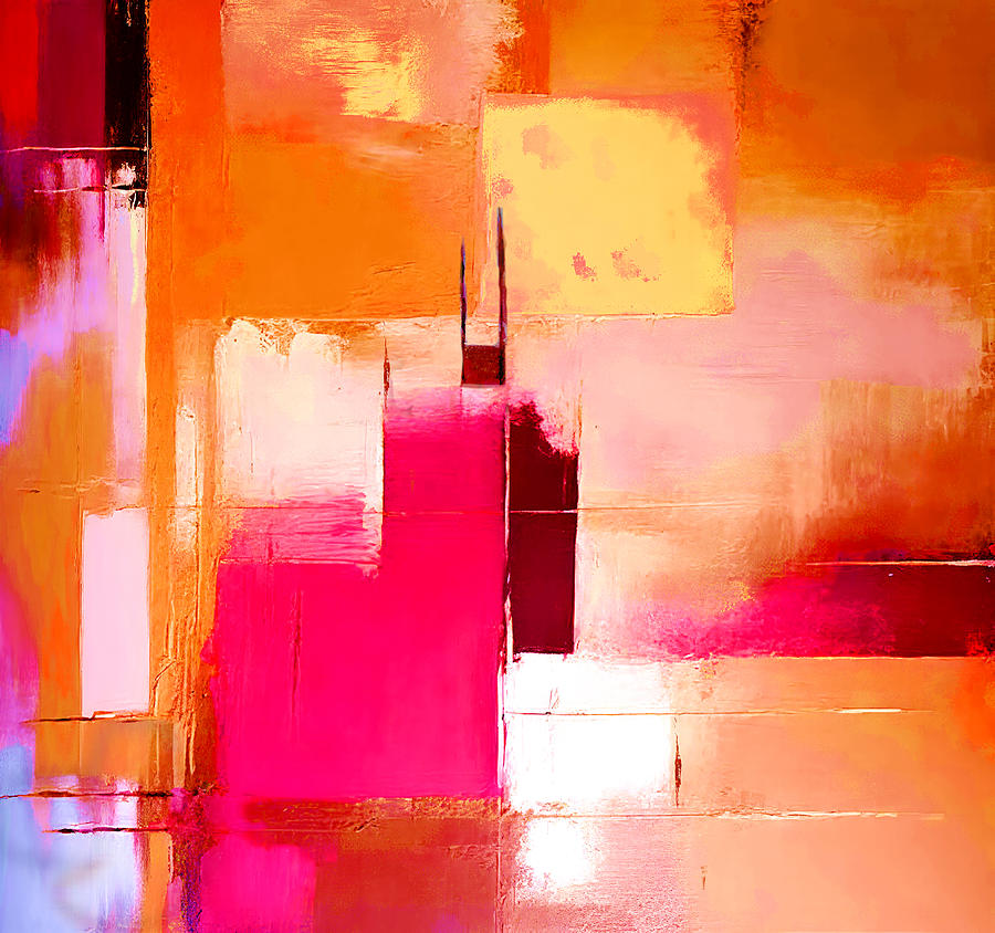 Abstract Church 01 Painting by Miki De Goodaboom Abstract Church 01 Painting by Miki De Goodaboom