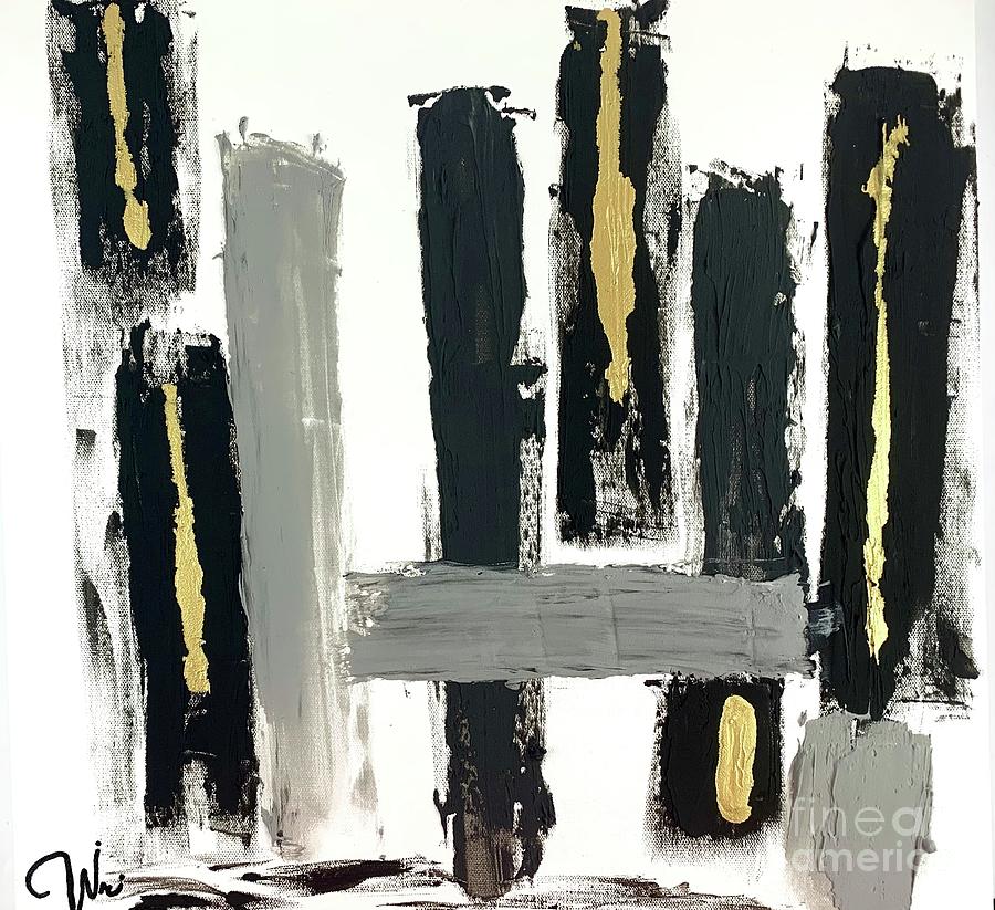 Abstract Cityscape Painting by Wilma Rogers
