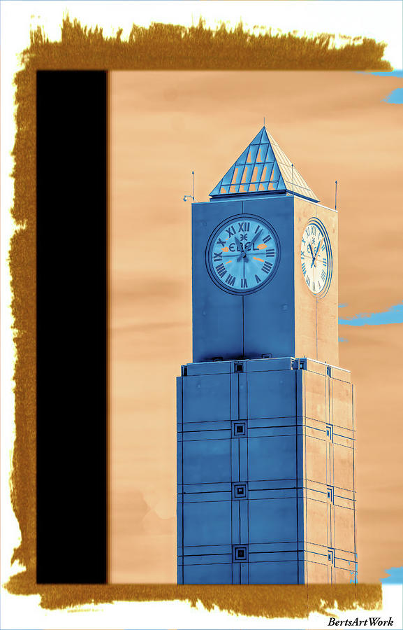 Abstract Clock Tower San Diego Photograph