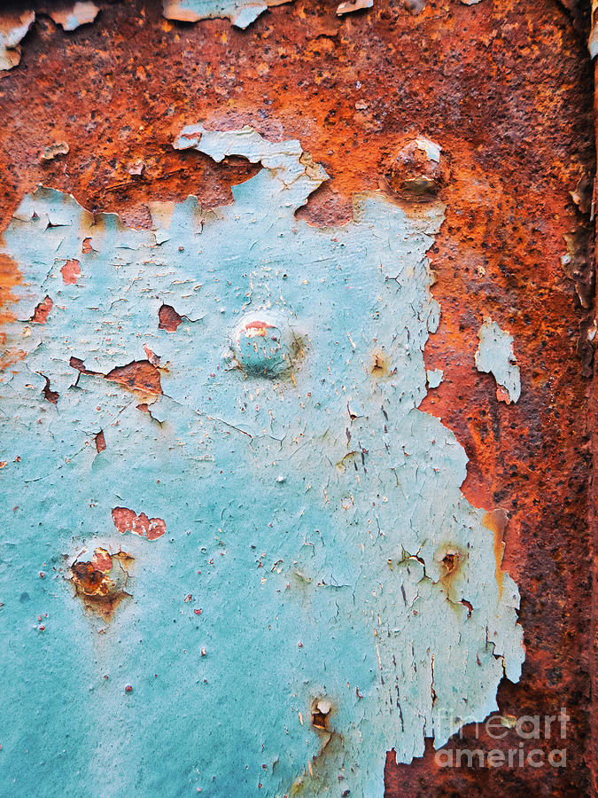 Abstract close up of rotten iron gate Photograph by Silvia Ganora