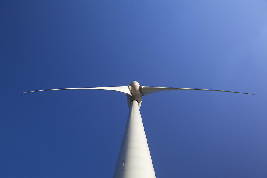Abstract close up of Wind Turbine producing alternative energy Photograph by Ebobeldijk