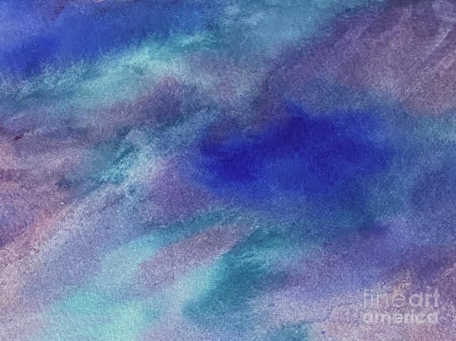 Abstract Clouds Painting by Lisa Neuman