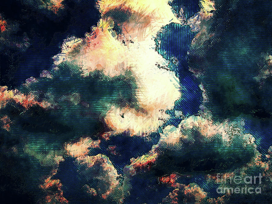 Abstract Clouds Digital Art by Phil Perkins