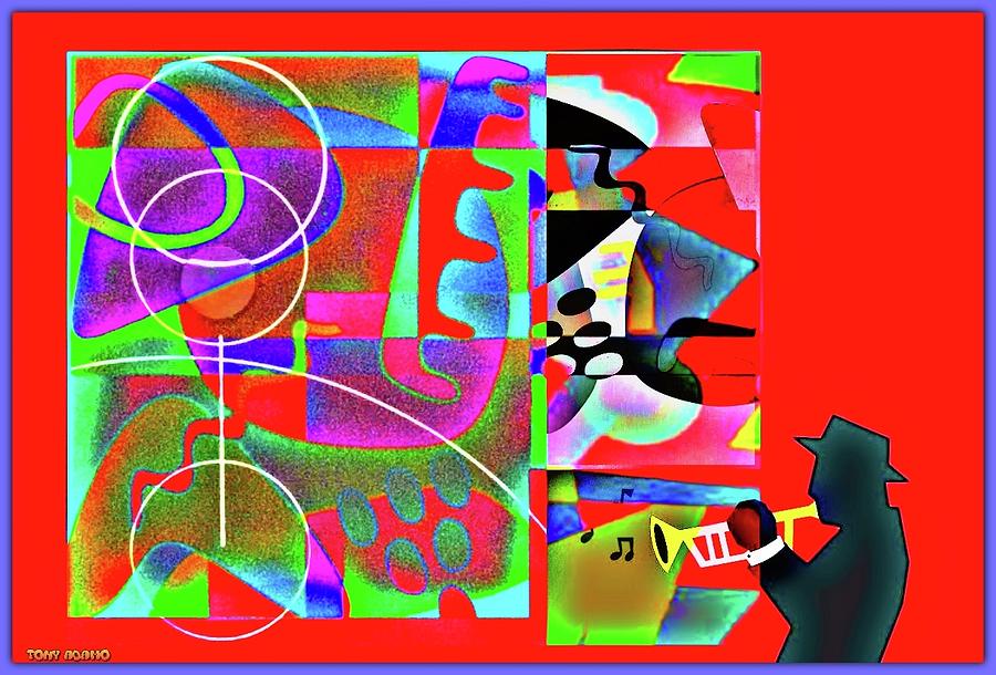 Abstract Cocktail With A Jazz Twist Digital Art by Tony Adamo Fine