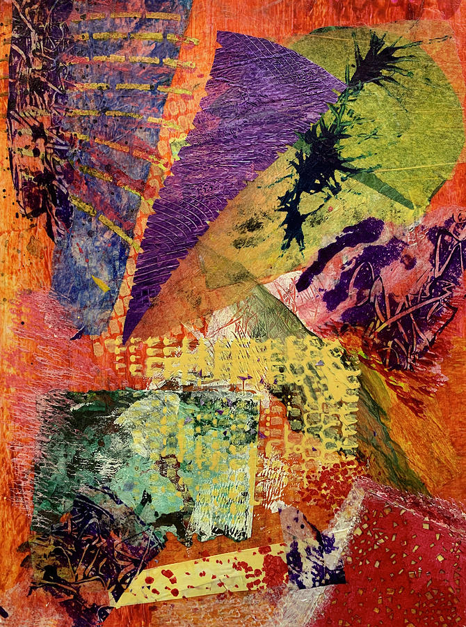 Abstract Collage #1 Mixed Media by Lorena Cassady