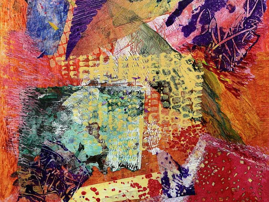 Abstract Collage #2 Mixed Media by Lorena Cassady