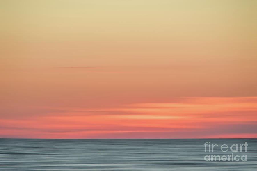 Abstract Color Blend Ocean Sunset Landscape Photograph Digital Art by PIPA Fine Art - Simply Solid