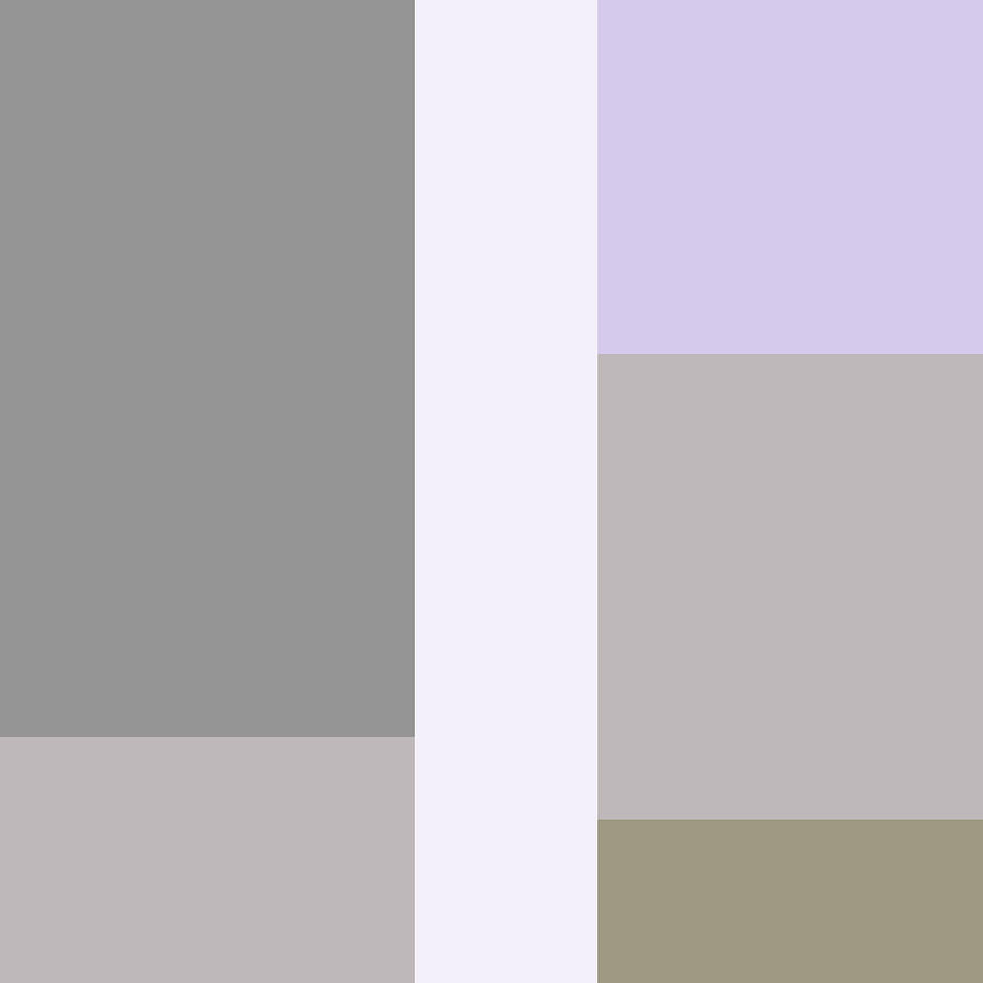 Abstract Color Block Art - Lavender and Gray Digital Art by Peggy Collins