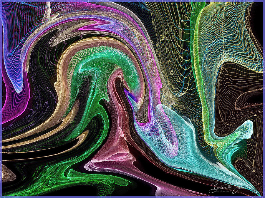 Abstract Color Waves Photograph by Barbara Zahno | Fine Art America