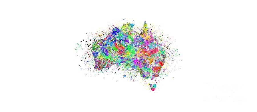 Abstract Colorful Australia Painting by Stefano Senise