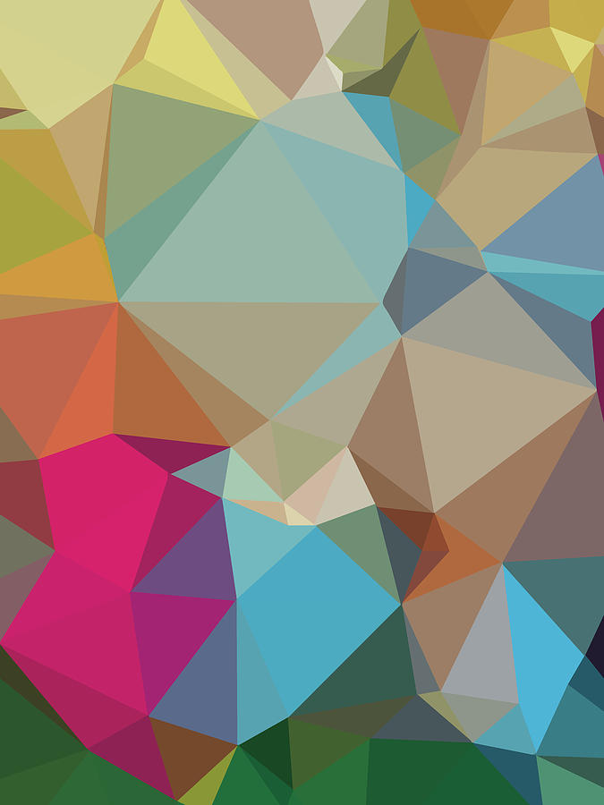 Abstract Colorful Polygon 3 Digital Art